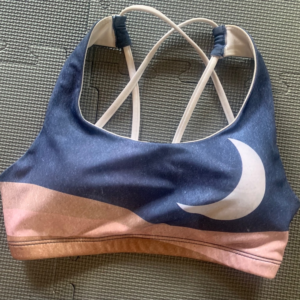 Onzie Desert Print Sol Y Luna Set - Graphic Mudra Bra & Leggings - Size S/M